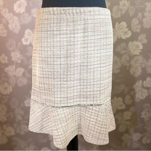 NWT Max Studio Tweed Pencil Skirt in Pale Pink & Black